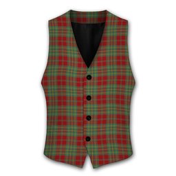ScotsTee Shop Scottish Leask Tartan Waistcoat Sleeveless Suit Vest