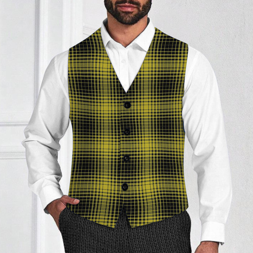 ScotsTee Shop Scottish Yamaguchi Tsutomu Tartan Waistcoat Sleeveless Suit Vest
