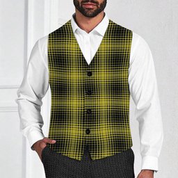 ScotsTee Shop Scottish Yamaguchi Tsutomu Tartan Waistcoat Sleeveless Suit Vest