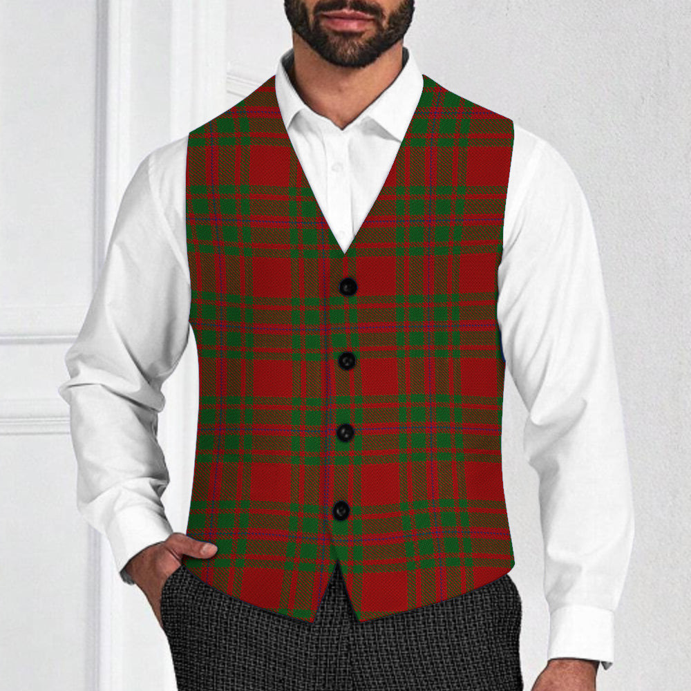 ScotsTee Shop Scottish McIntosh Red Tartan Waistcoat Sleeveless Suit Vest