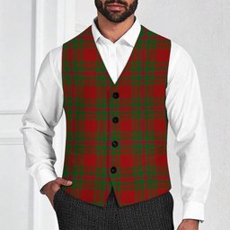ScotsTee Shop Scottish McIntosh Red Tartan Waistcoat Sleeveless Suit Vest