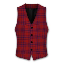 ScotsTee Shop Scottish Kyle Blue Tartan Waistcoat Sleeveless Suit Vest