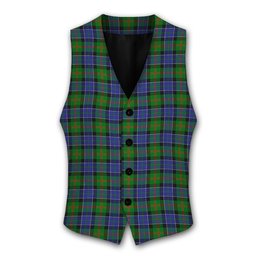 ScotsTee Shop Scottish Paterson SC Tartan Waistcoat Sleeveless Suit Vest