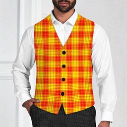 ScotsTee Shop Scottish MacMillan Tartan Waistcoat Sleeveless Suit Vest