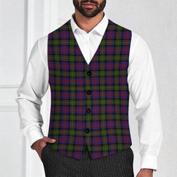 ScotsTee Shop Scottish MacLennan Tartan Waistcoat Sleeveless Suit Vest