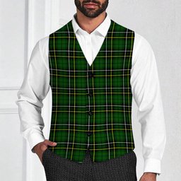 ScotsTee Shop Scottish MacAlpine Modern Tartan Waistcoat Sleeveless Suit Vest