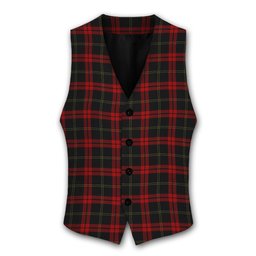 ScotsTee Shop Scottish Harvie Tartan Waistcoat Sleeveless Suit Vest