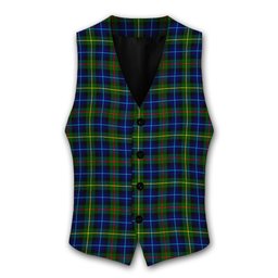 ScotsTee Shop Scottish Smith Modern Tartan Waistcoat Sleeveless Suit Vest