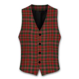 ScotsTee Shop Scottish MacKinnon 1845 Tartan Waistcoat Sleeveless Suit Vest