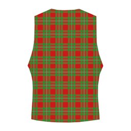 ScotsTee Shop Scottish Gregor Modern Tartan Waistcoat Sleeveless Suit Vest