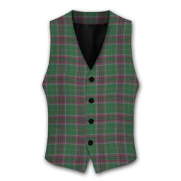 ScotsTee Shop Scottish Gray Hunting Modern Tartan Waistcoat Sleeveless Suit Vest