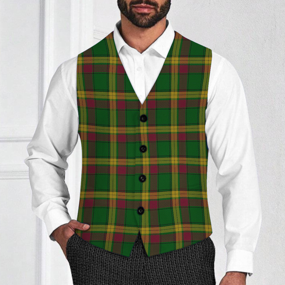 ScotsTee Shop Scottish MacMillan Anc Clans Originaux Tartan Waistcoat Sleeveless Suit Vest