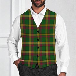 ScotsTee Shop Scottish MacMillan Anc Clans Originaux Tartan Waistcoat Sleeveless Suit Vest