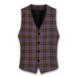 ScotsTee Shop Scottish Yew Thistle Tartan Waistcoat Sleeveless Suit Vest