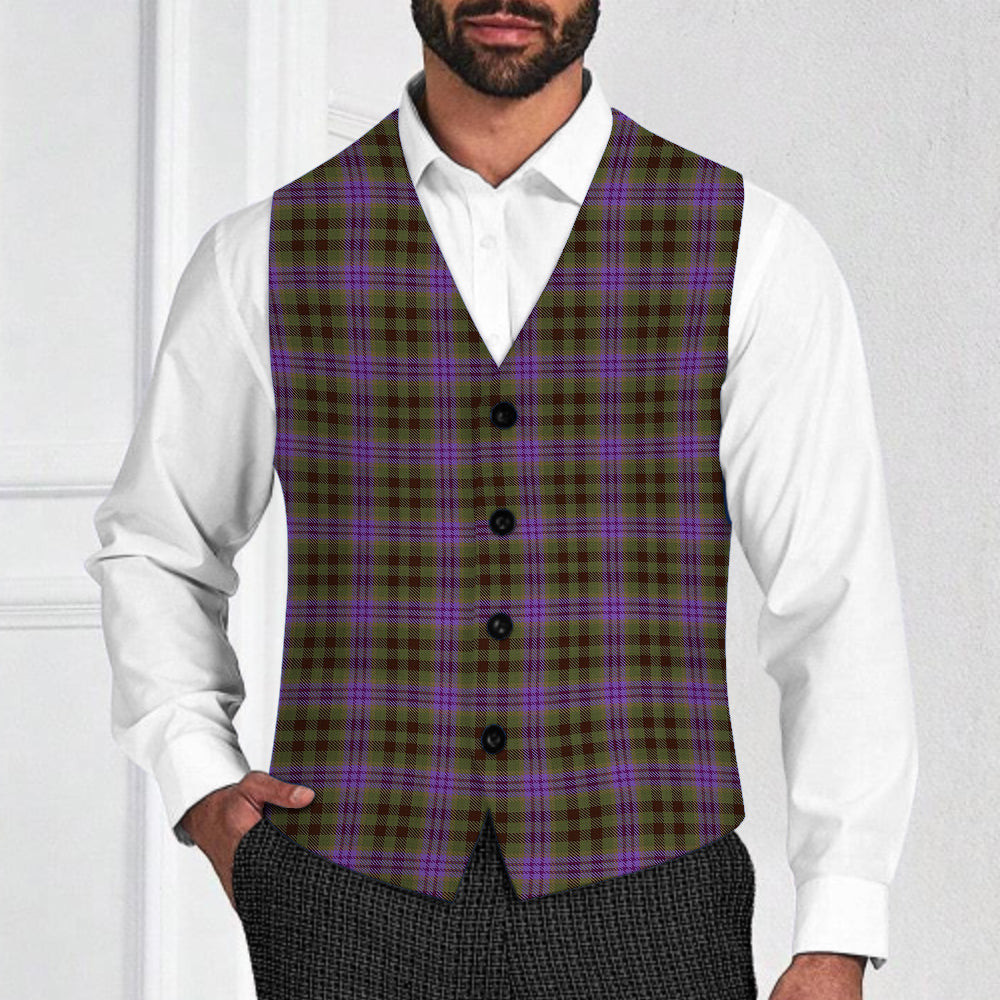 ScotsTee Shop Scottish Yew Thistle Tartan Waistcoat Sleeveless Suit Vest