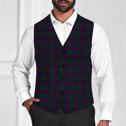 ScotsTee Shop Scottish Wilsons 211 Tartan Waistcoat Sleeveless Suit Vest