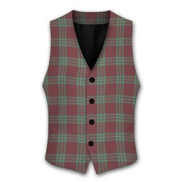 ScotsTee Shop Scottish MacGregor Hunting Ancient Tartan Waistcoat Sleeveless Suit Vest