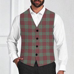 ScotsTee Shop Scottish MacGregor Hunting Ancient Tartan Waistcoat Sleeveless Suit Vest