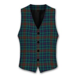 ScotsTee Shop Scottish Tennant Yules Modern Tartan Waistcoat Sleeveless Suit Vest