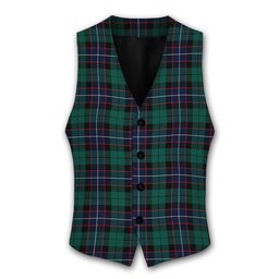 ScotsTee Shop Scottish Mitchell Modern Tartan Waistcoat Sleeveless Suit Vest