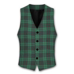 ScotsTee Shop Scottish MacKenzie Dress Modern Tartan Waistcoat Sleeveless Suit Vest