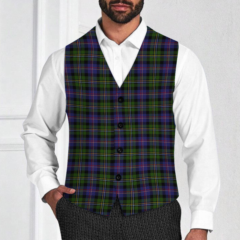 ScotsTee Shop Scottish Malcolm 1840 Tartan Waistcoat Sleeveless Suit Vest