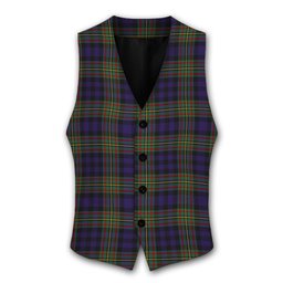 ScotsTee Shop Scottish McClelland Tartan Waistcoat Sleeveless Suit Vest