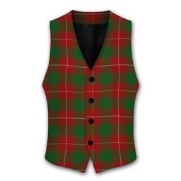 ScotsTee Shop Scottish MacPhie Tartan Waistcoat Sleeveless Suit Vest