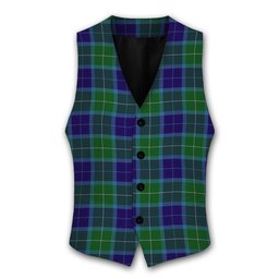 ScotsTee Shop Scottish Wallace Blue Tartan Waistcoat Sleeveless Suit Vest
