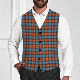 ScotsTee Shop Scottish McLachlan Ancient Tartan Waistcoat Sleeveless Suit Vest