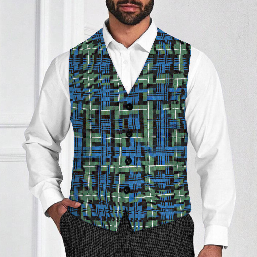 ScotsTee Shop Scottish Lamont Ancient Tartan Waistcoat Sleeveless Suit Vest