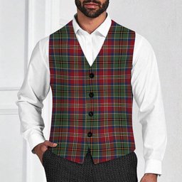 ScotsTee Shop Scottish McCulloch Ancient Tartan Waistcoat Sleeveless Suit Vest