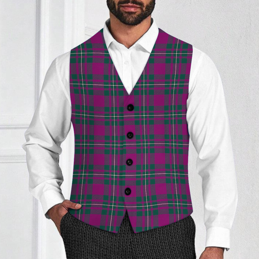 ScotsTee Shop Scottish Gregor Hunting Modern Tartan Waistcoat Sleeveless Suit Vest