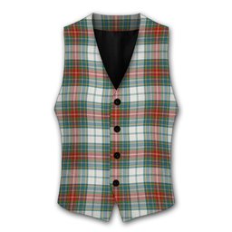 ScotsTee Shop Scottish McBeth Dress Ancient Tartan Waistcoat Sleeveless Suit Vest