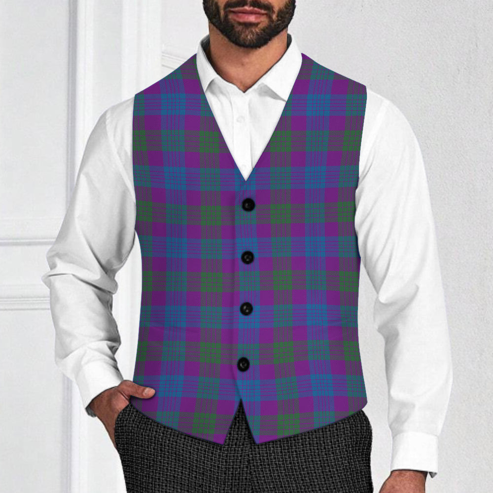 ScotsTee Shop Scottish Lang Modern Clan Tartan Waistcoat Sleeveless Suit Vest