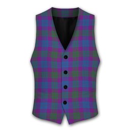 ScotsTee Shop Scottish Lang Modern Clan Tartan Waistcoat Sleeveless Suit Vest