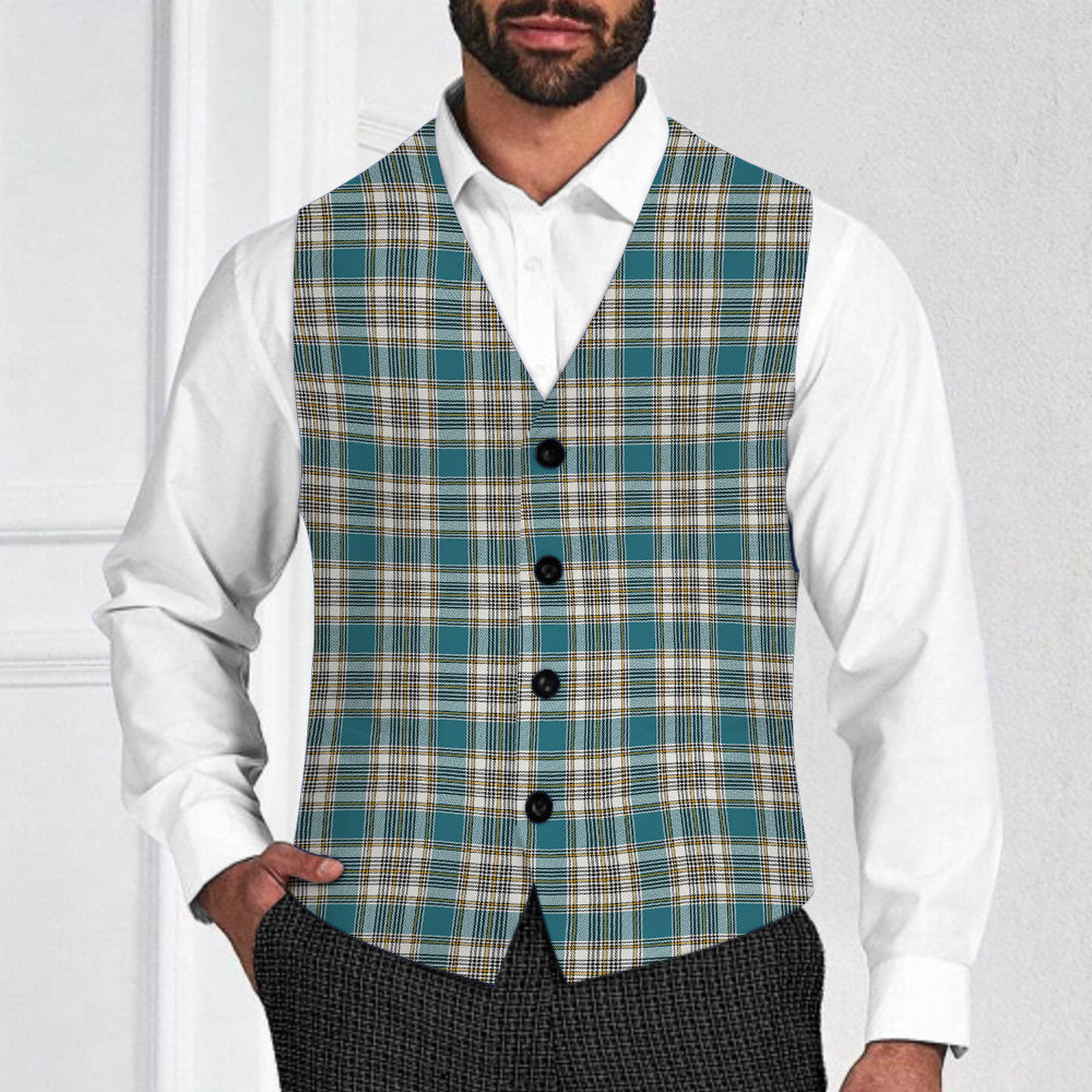 ScotsTee Shop Scottish Livingstone Dress Ancient Tartan Waistcoat Sleeveless Suit Vest