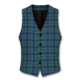 ScotsTee Shop Scottish Marshall Tartan Waistcoat Sleeveless Suit Vest