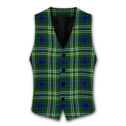 ScotsTee Shop Scottish Mow Tartan Waistcoat Sleeveless Suit Vest
