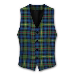 ScotsTee Shop Scottish Gow Hunting Modern Tartan Waistcoat Sleeveless Suit Vest