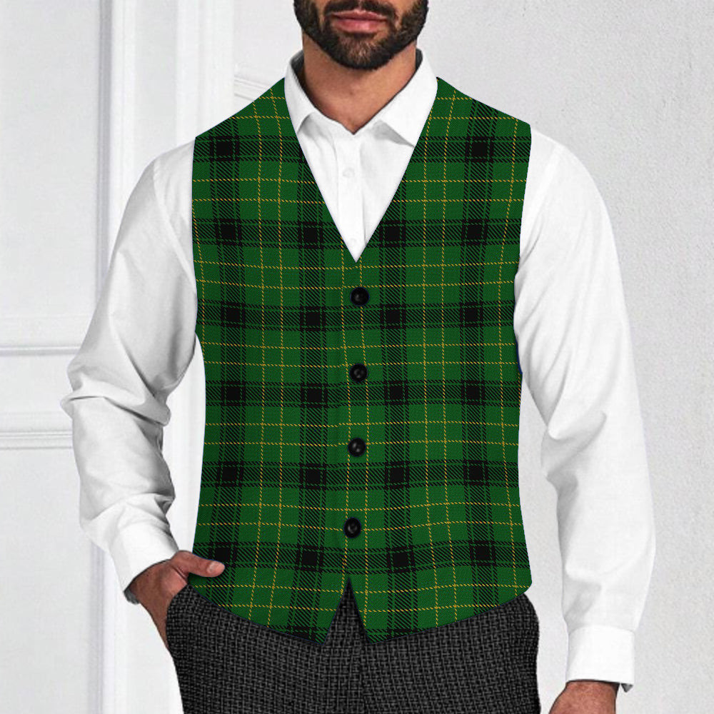ScotsTee Shop Scottish MacArthur Highland Tartan Waistcoat Sleeveless Suit Vest