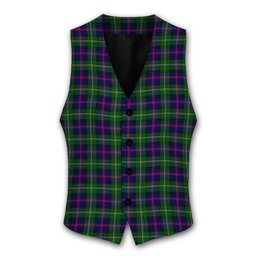 ScotsTee Shop Scottish Malcolm Modern Tartan Waistcoat Sleeveless Suit Vest