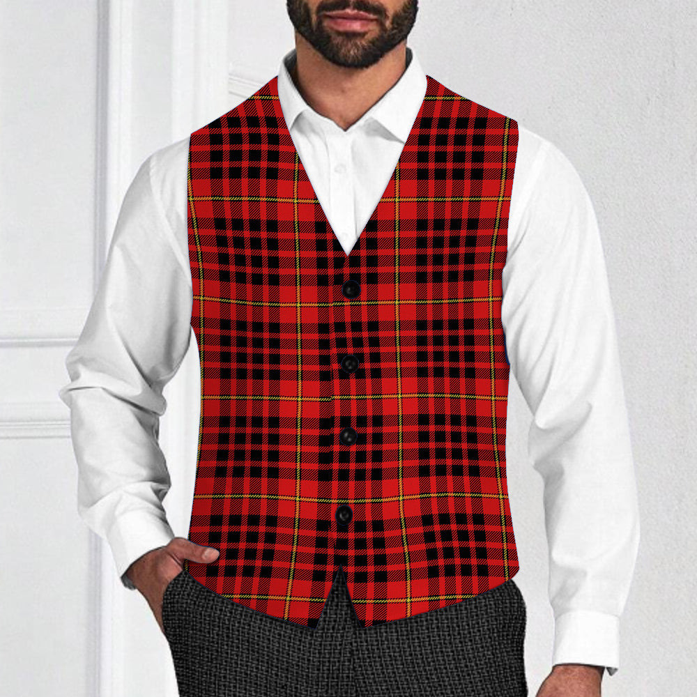 ScotsTee Shop Scottish McDonald of Ardnamurchan Modern Tartan Waistcoat Sleeveless Suit Vest