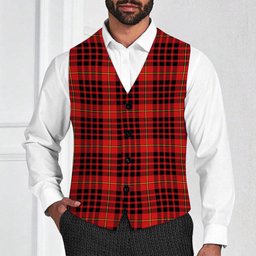 ScotsTee Shop Scottish McDonald of Ardnamurchan Modern Tartan Waistcoat Sleeveless Suit Vest