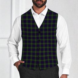 ScotsTee Shop Scottish Newman Tartan Waistcoat Sleeveless Suit Vest
