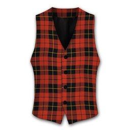 ScotsTee Shop Scottish Wallace Ancient Tartan Waistcoat Sleeveless Suit Vest