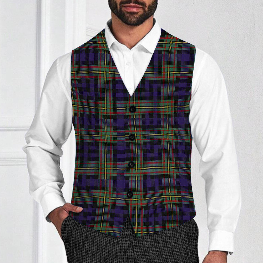 ScotsTee Shop Scottish McLellan Tartan Waistcoat Sleeveless Suit Vest