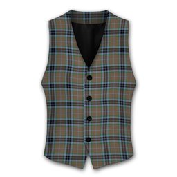 ScotsTee Shop Scottish McTavish Hunting Ancient Tartan Waistcoat Sleeveless Suit Vest