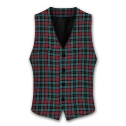 ScotsTee Shop Scottish Lindsay-McGee Ancient Clan Tartan Waistcoat Sleeveless Suit Vest