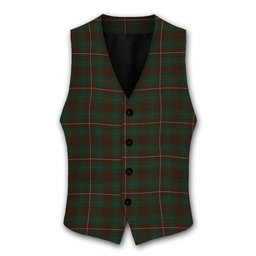 ScotsTee Shop Scottish MacKinnon Hunting 3 Tartan Waistcoat Sleeveless Suit Vest